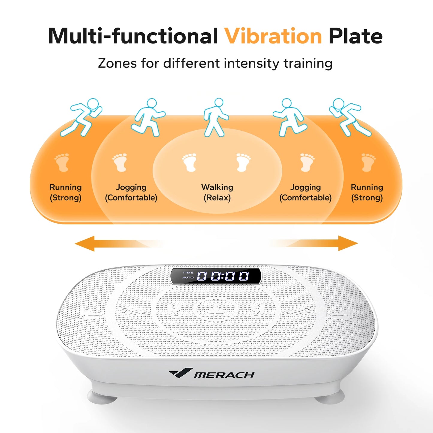 Merach Vibration Plate Whole Body Fitness Platform Trainer