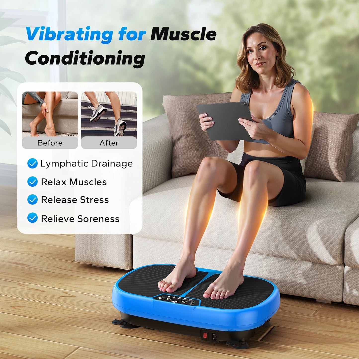 Universal Sports And Outdoors EMS Vibration Plate Drainage