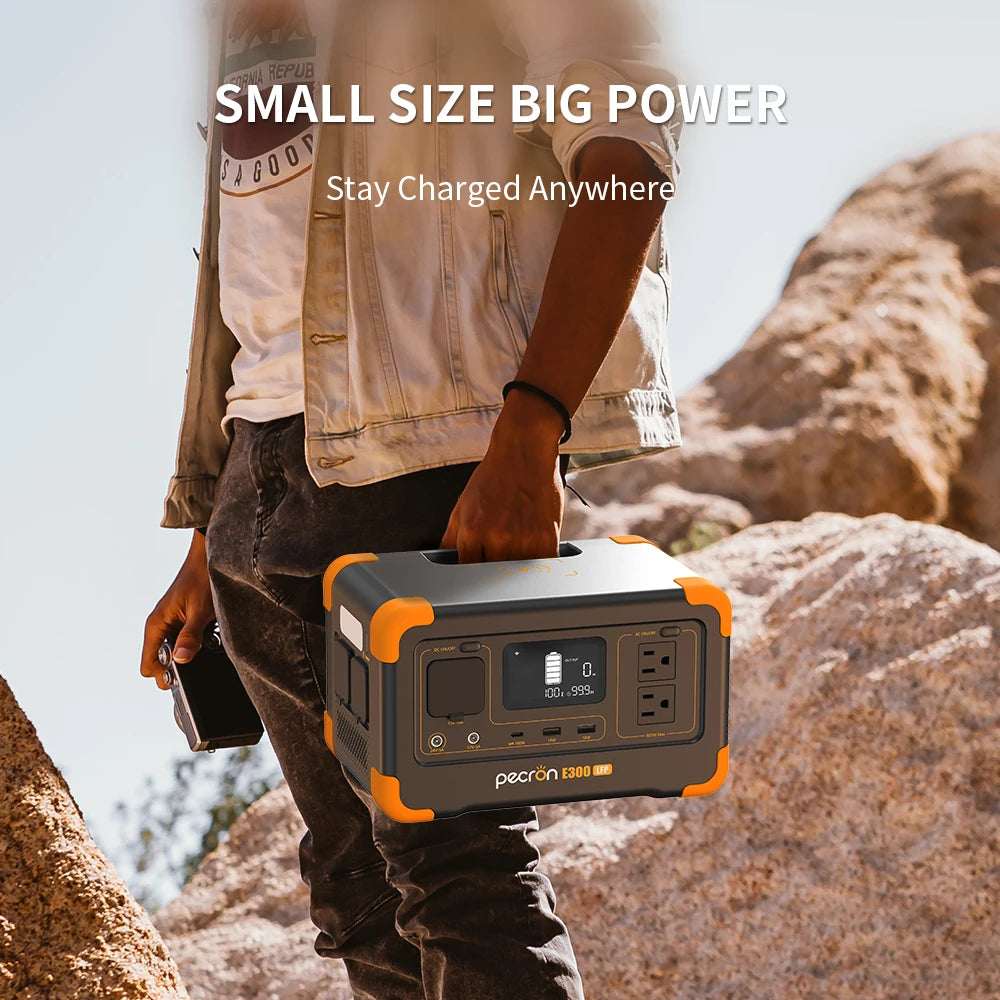 Portable Power Station 600W Battery Solar Generator Power Fast Charging Home RV Camping