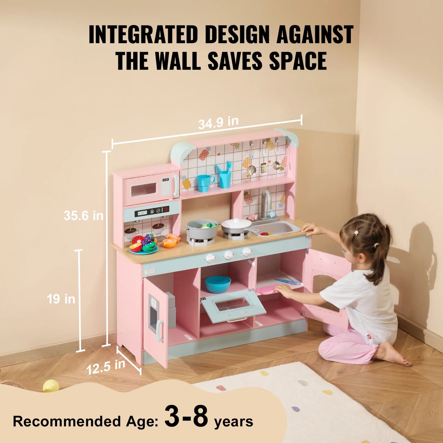 Pretend Play Cooking Toy Chef Playset Kitchen Accessories