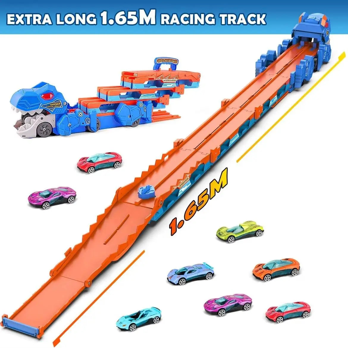 Dinosaur Transport Truck 2 In 1 Ejection Folding Track