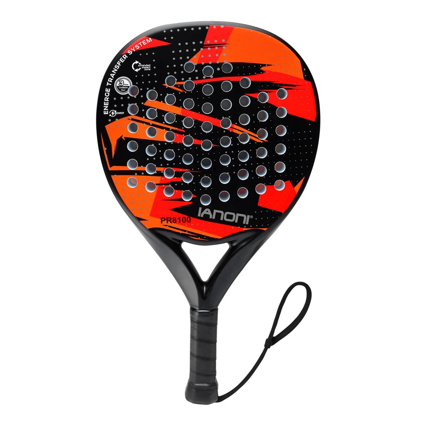 Padel Racket Carbon Fiber Surface with EVA Memory Flex Foam Coret