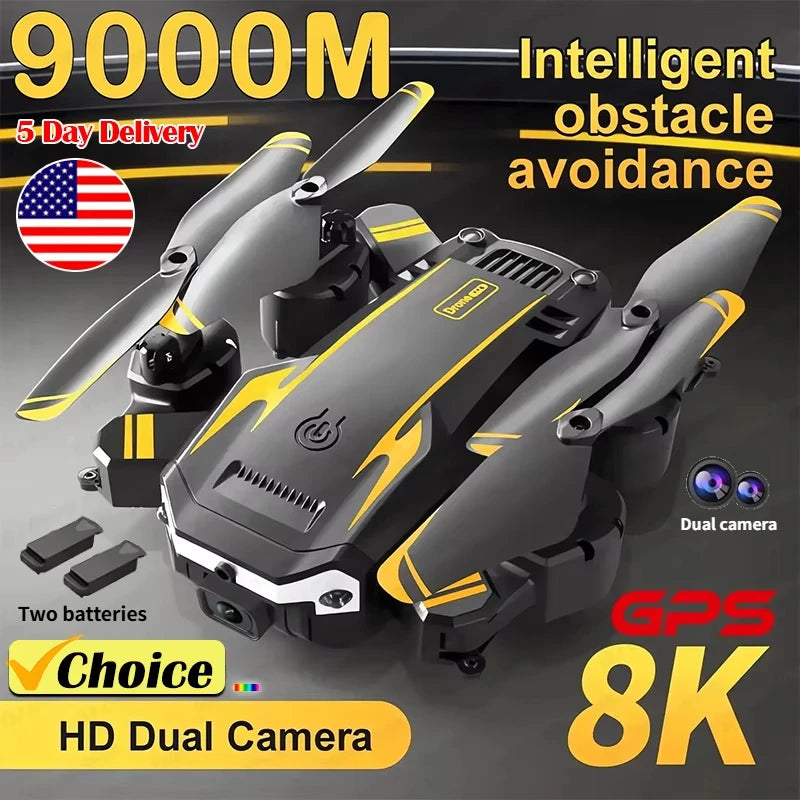 QJ GPS Drone S6 G6 4K Foldable Quadcopter HD Camera