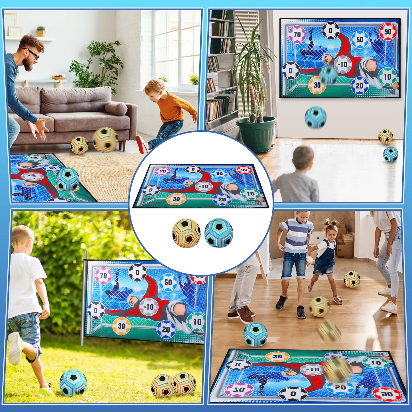 Football Ball Game Set for Kids Indoor Outdoor Soccer Toys