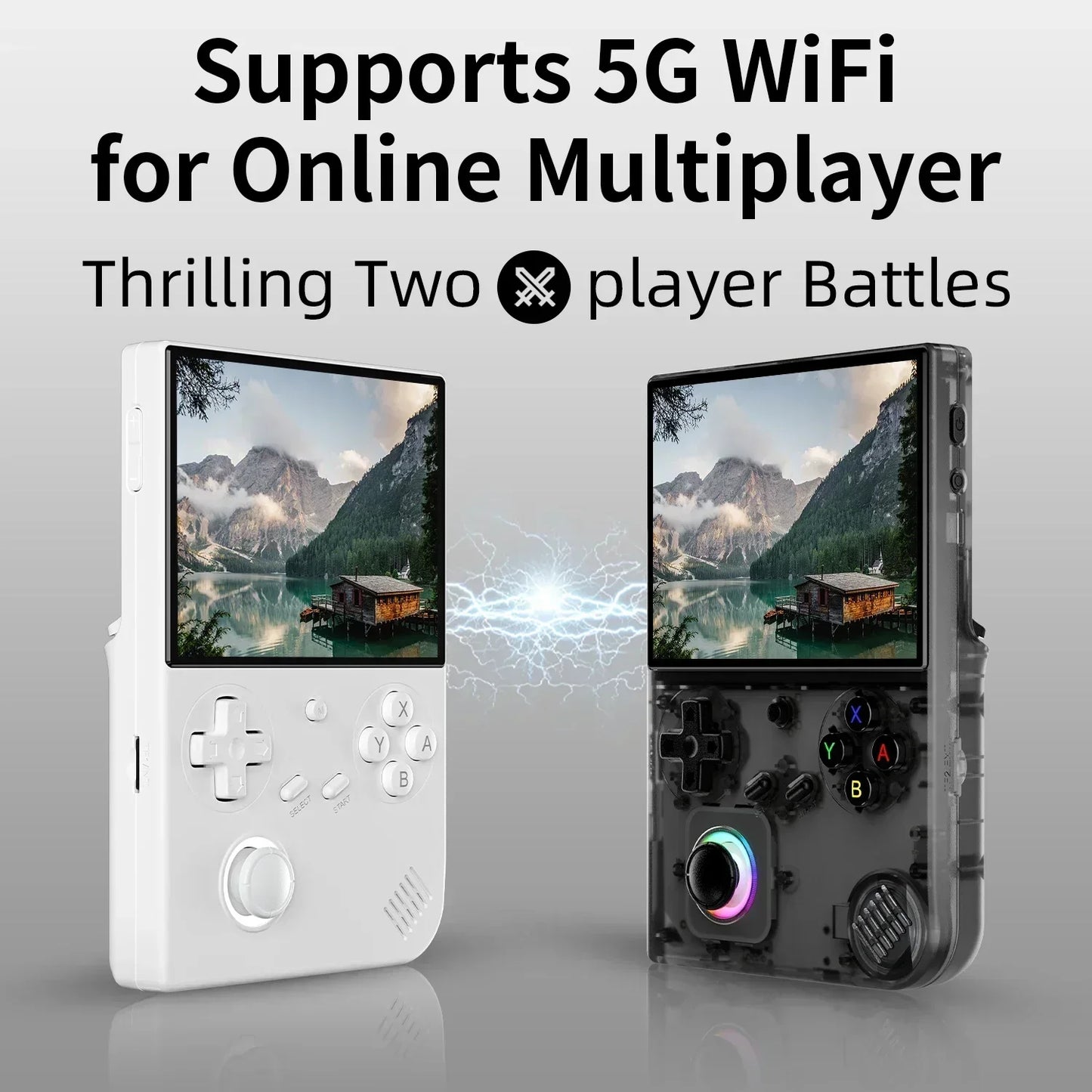 Handheld Game Console 4 Inch IPS Screen RGB Joystick Player