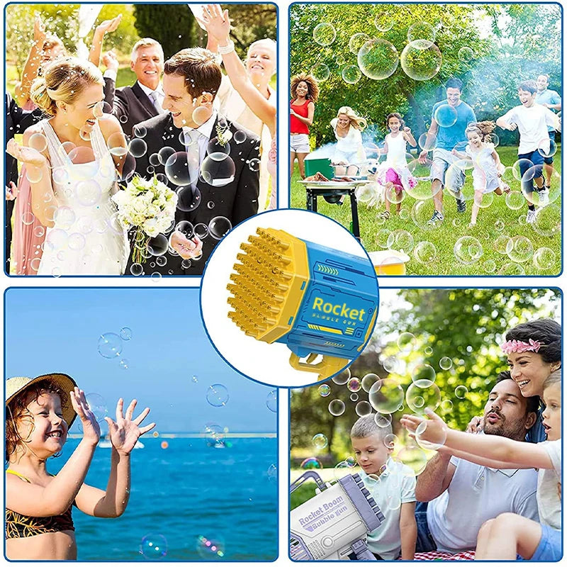 Bubble Gun Machine Gun Automatic Blower for Kids Fun