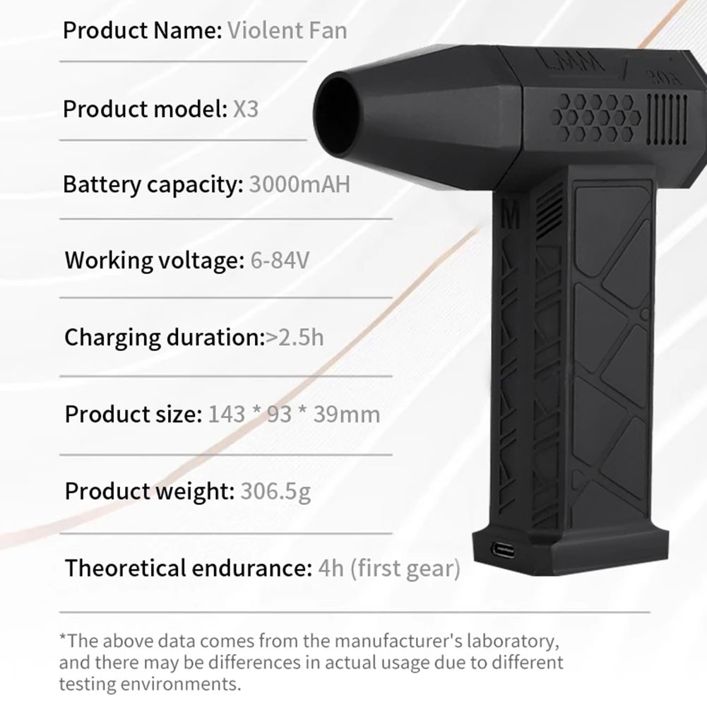 Powerful Air Blower Turbo Jet Fan High Speed