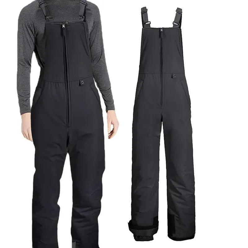 Insulated Ski Pants Overalls Ripstop Warm Comfortable Snow Bibs