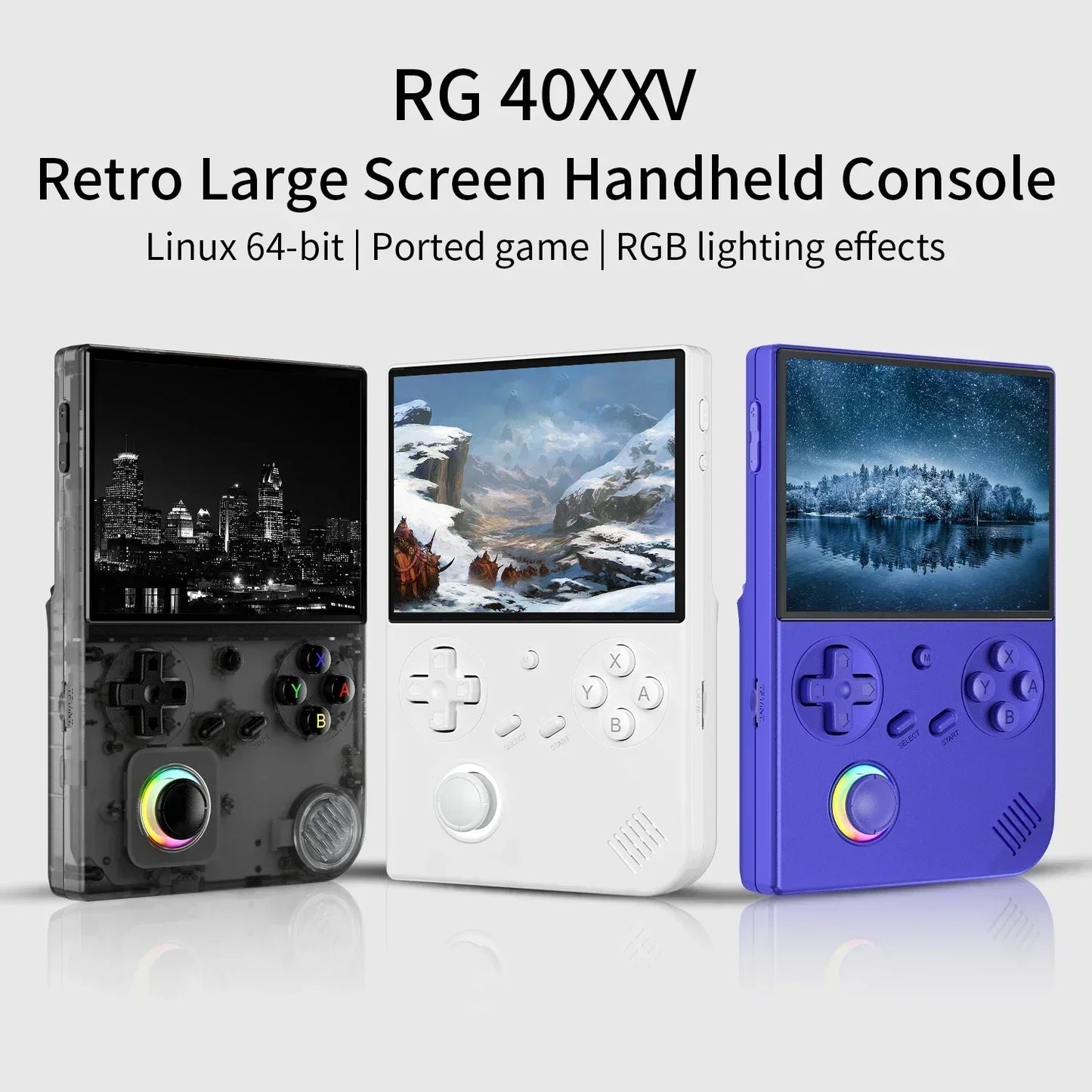 Handheld Game Console 4 Inch IPS Screen RGB Joystick Player