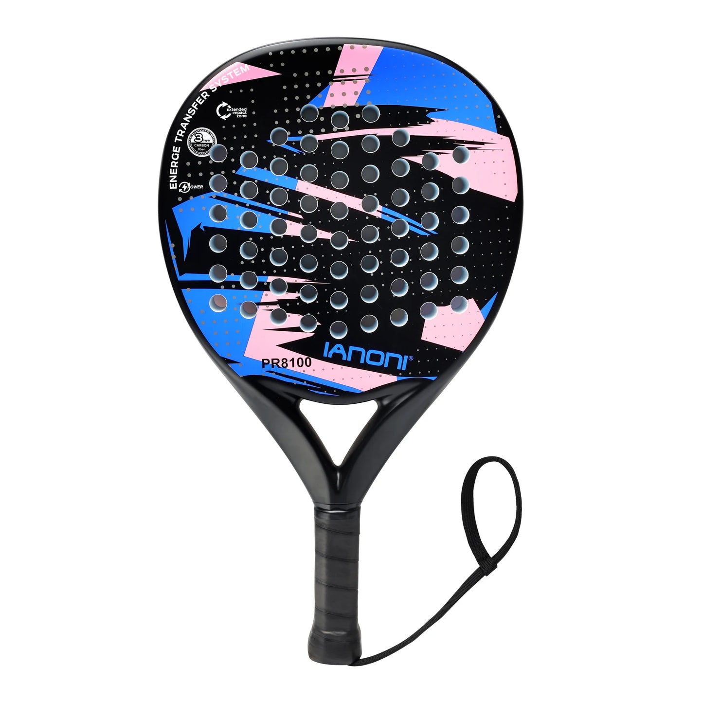 Padel Racket Carbon Fiber Surface with EVA Memory Flex Foam Coret