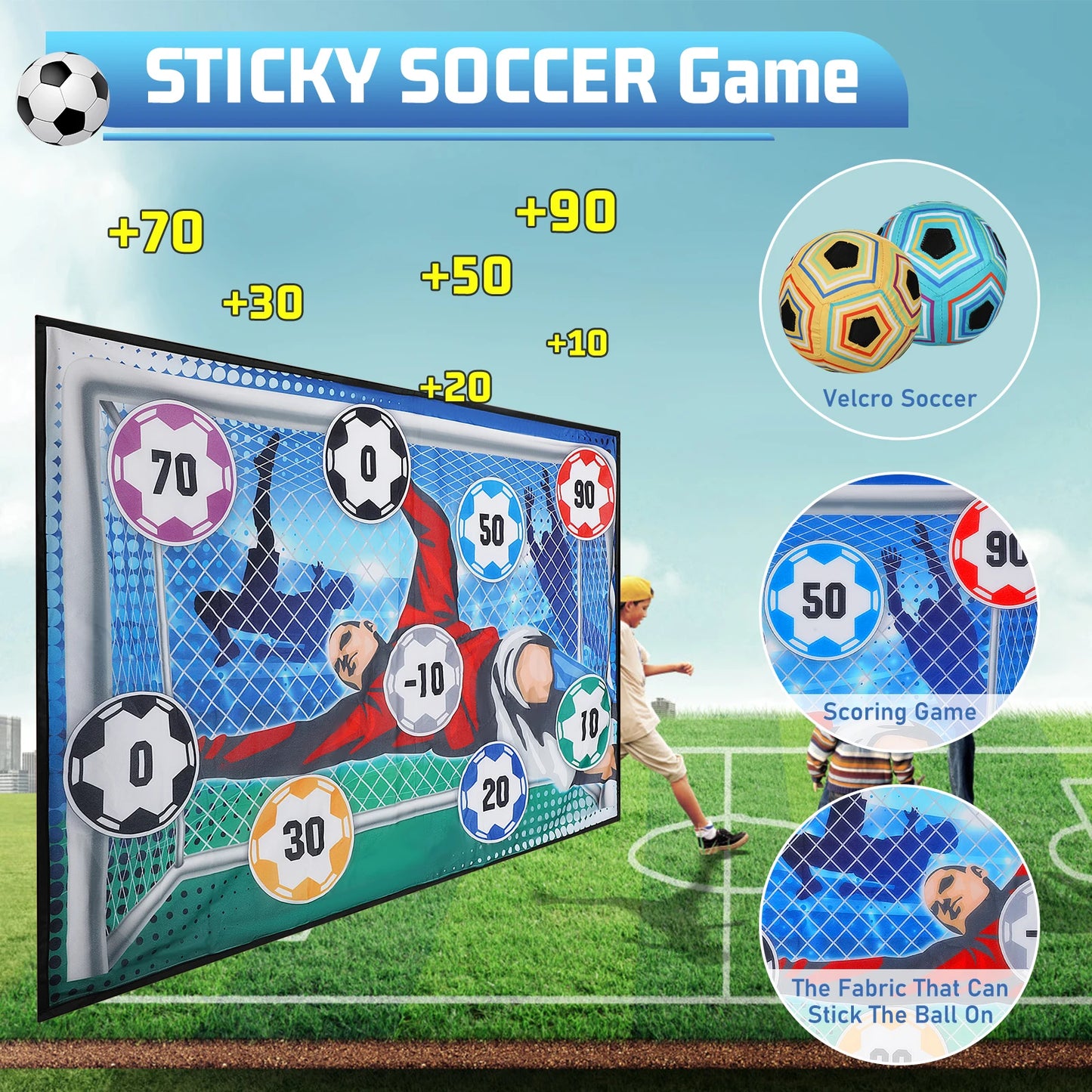 Football Ball Game Set for Kids Indoor Outdoor Soccer Toys
