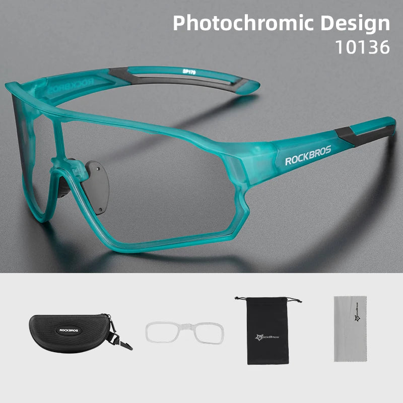 Photochromic Cycling Glasses UV400 Lightweight Flexible
