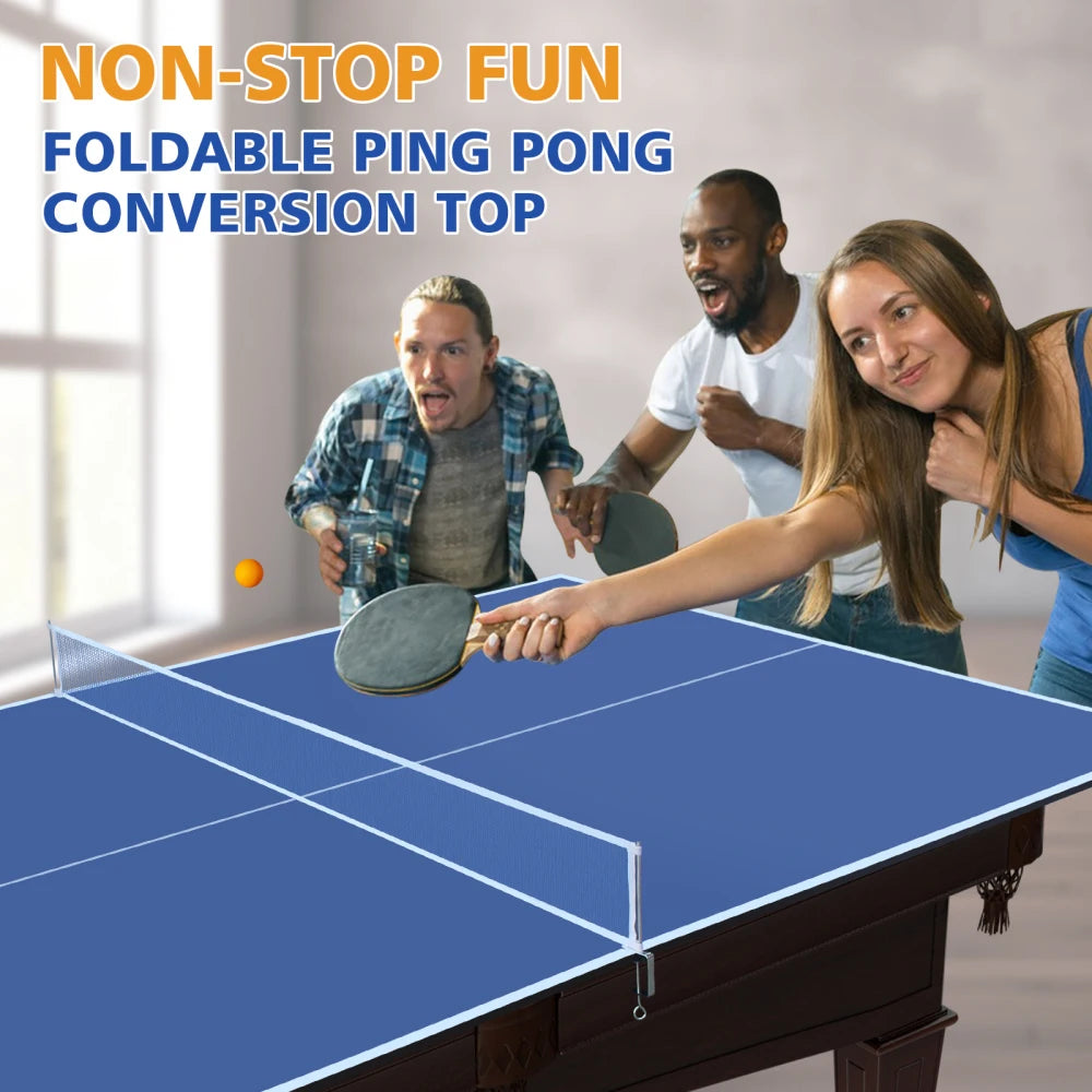 Foldable Portable Ping Pong Conversion Top For Indoor Games