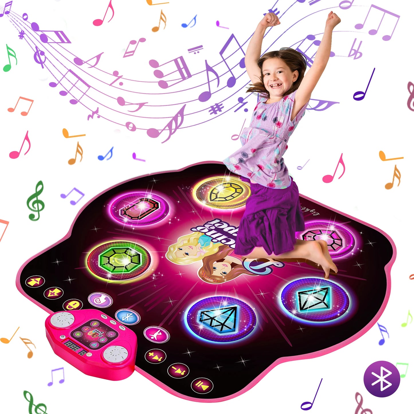 Outdoor Dance Mat 27 Levels 6 LED Keys Light Up Bluetooth