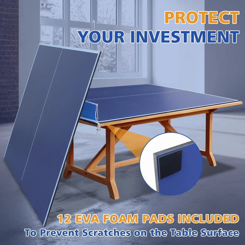Foldable Portable Ping Pong Conversion Top For Indoor Games