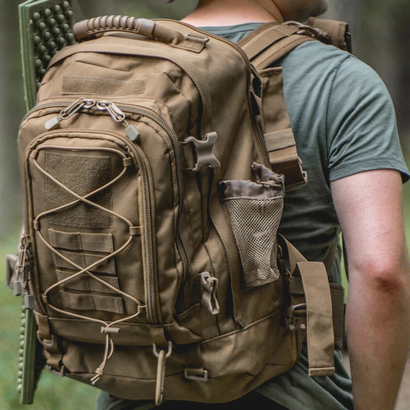 65L Outdoor Tactical Backpack for Men Unisex Hiking Bag Large Capacity Military Army Travel Camping Rucksack
