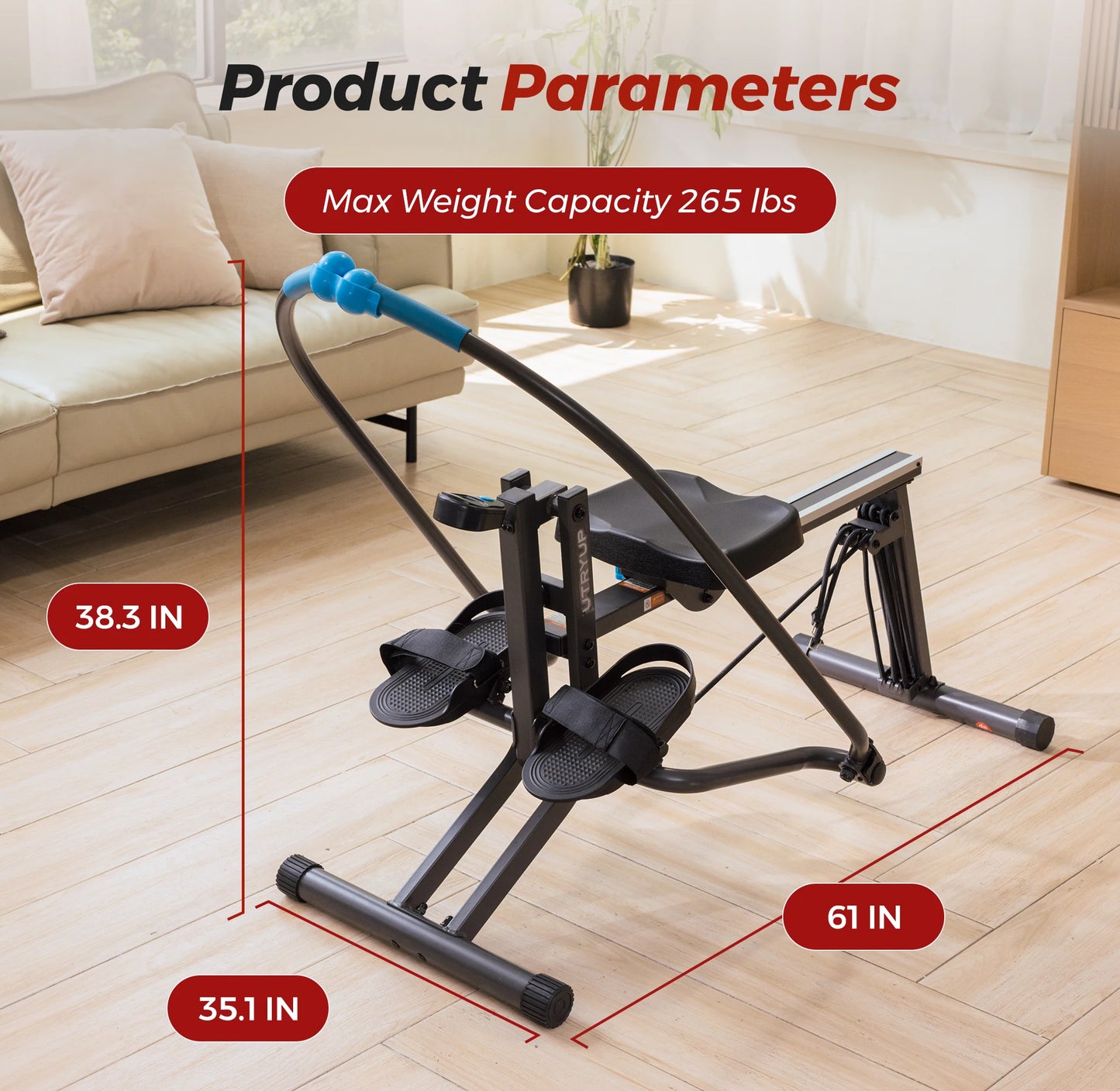Universal Sports And Outdoors Magnetic Rowing Machine