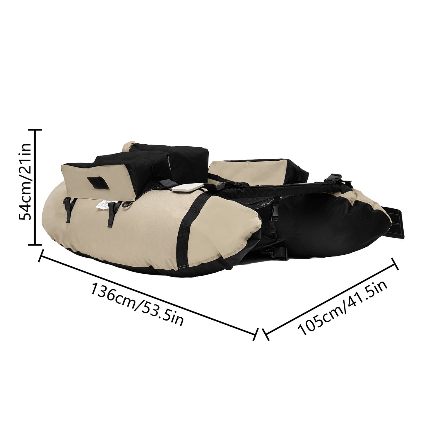 Inflatable Fishing Boat Strong Load Capacity for Lakes Rivers