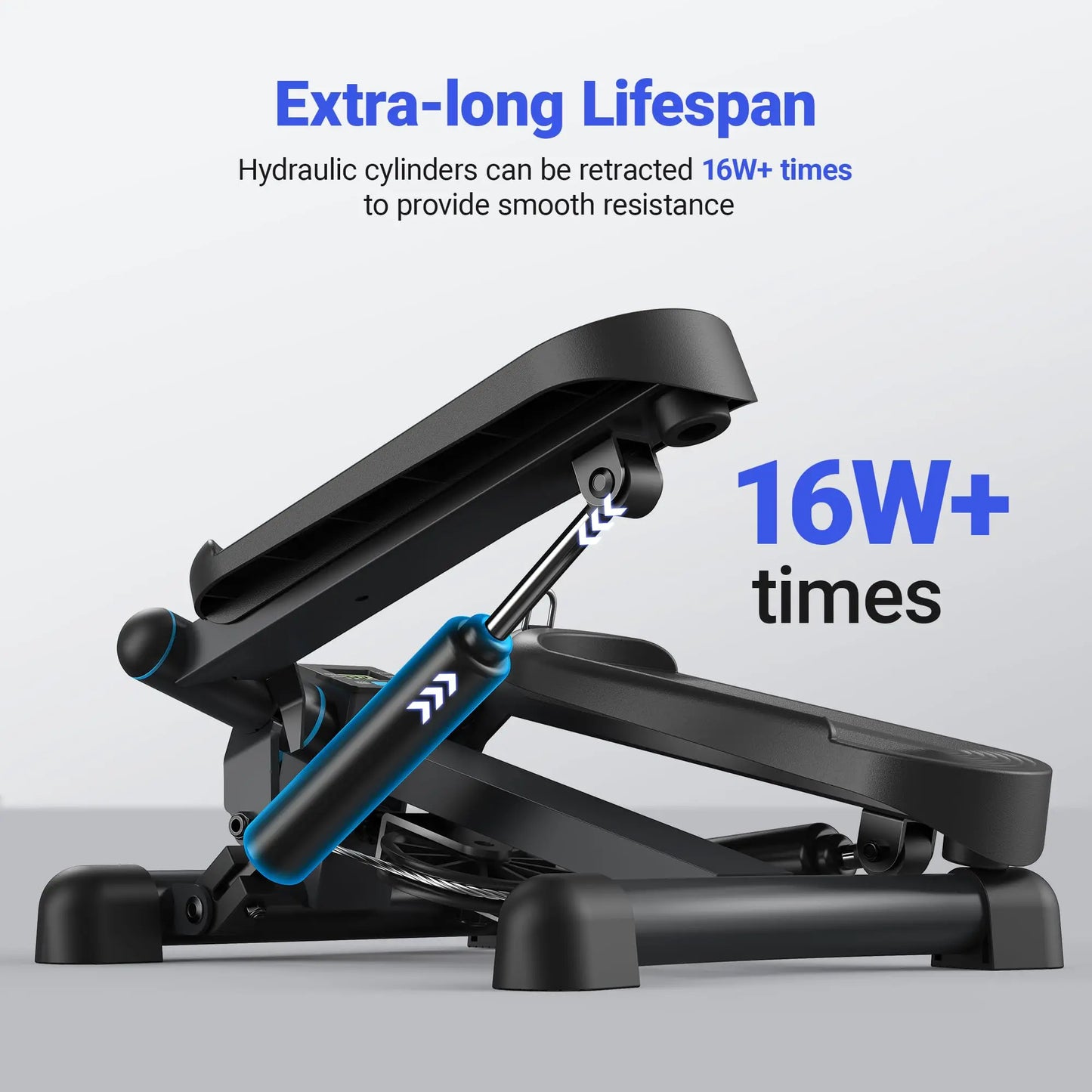 Mini Stepper Exercise Equipment with Resistance Band for Fitness