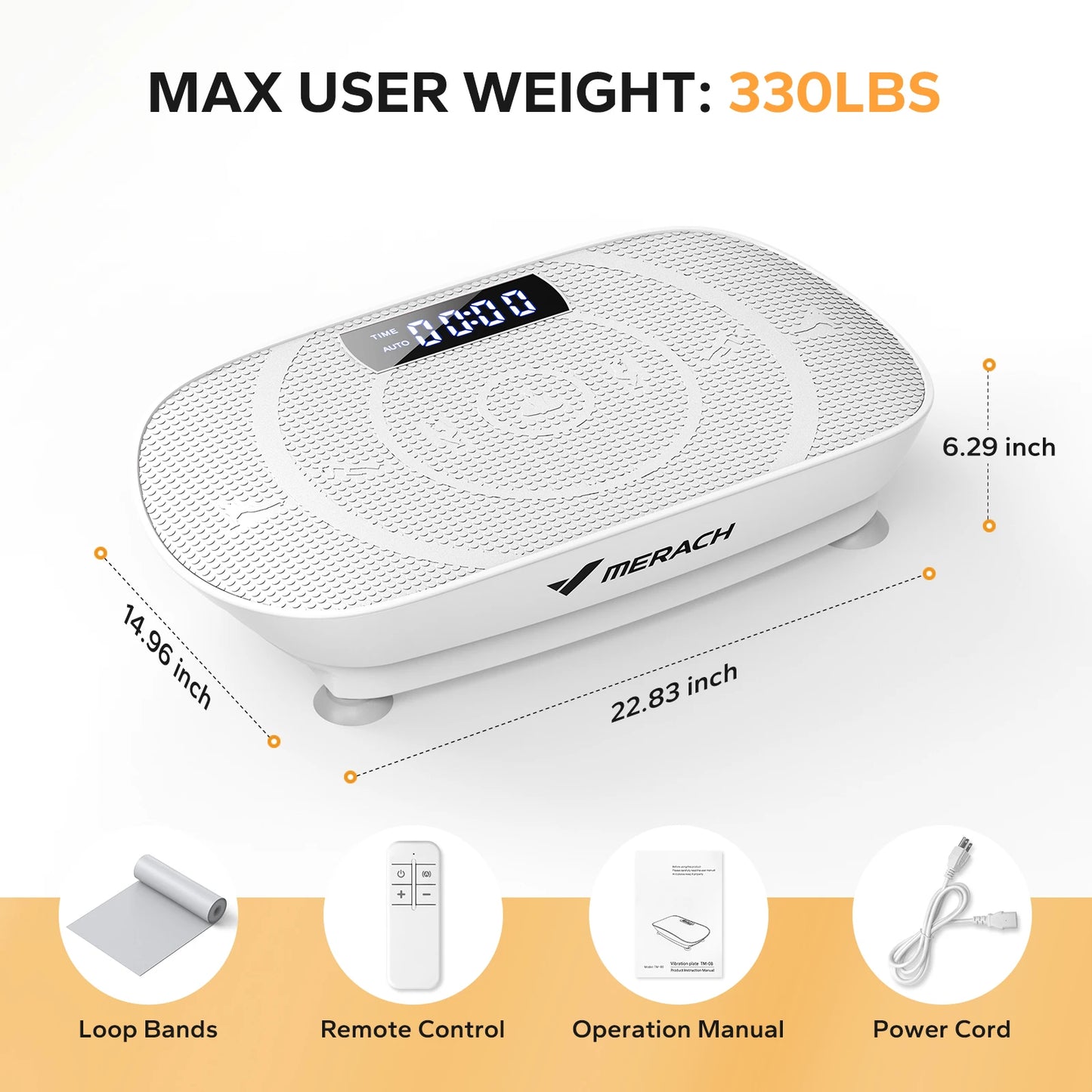 Merach Vibration Plate Whole Body Fitness Platform Trainer