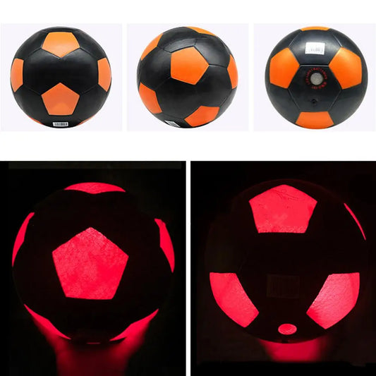 LED Football Night Training Glowing Soccer Ball Light Up