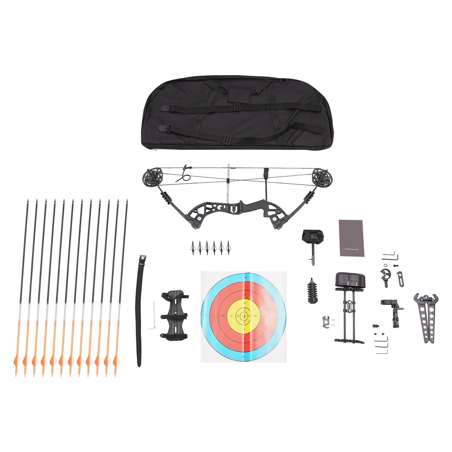 Compound Bow Archery Kit With Arrow Rest And Stabilizer