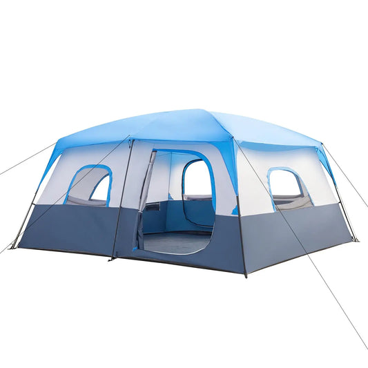 14 Person Camping Tent 430x430x210cm Polyester Fiberglass