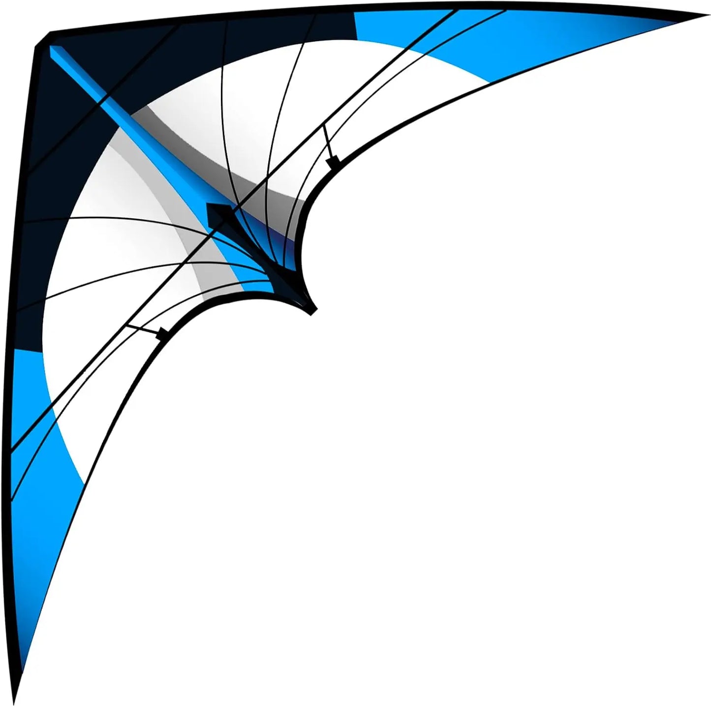 New Arrive 48 Inch Blue Professional Dual Line Stunt Kite