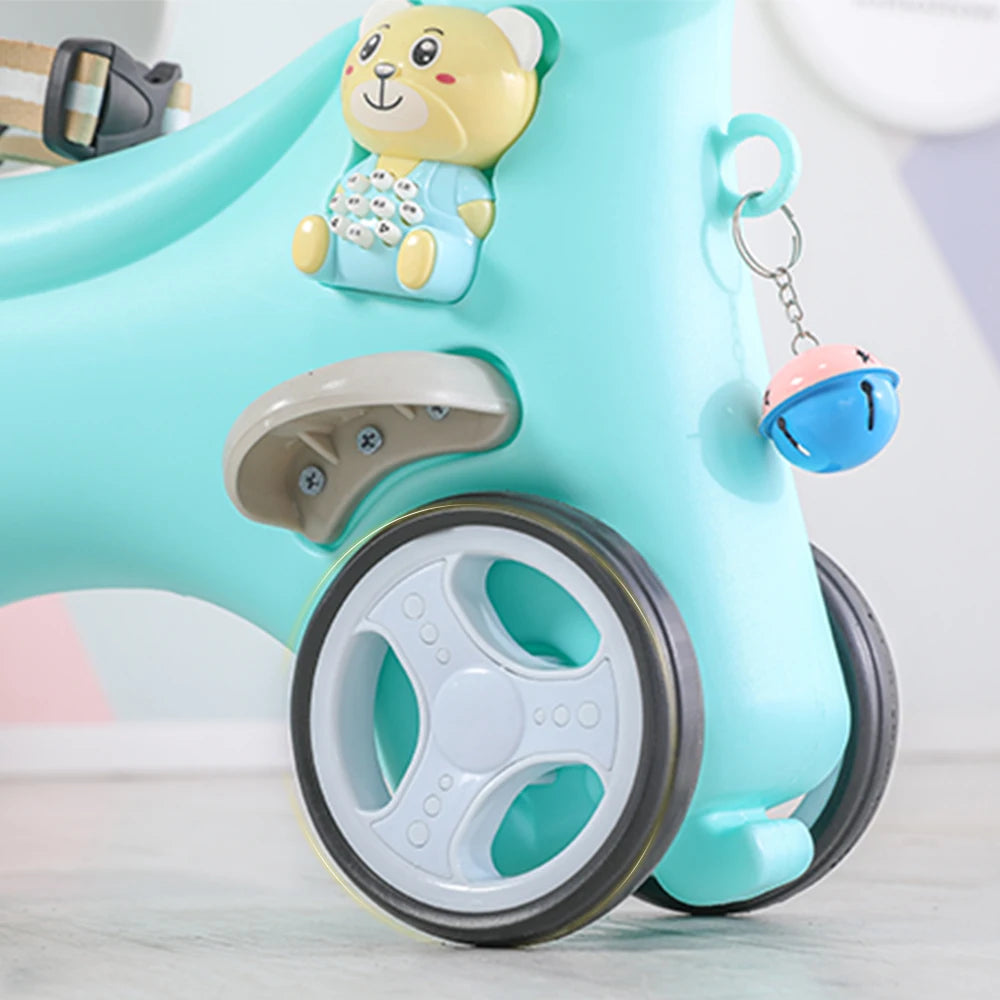 Rocking Horse for Toddlers, Balance Bike with Push Handle