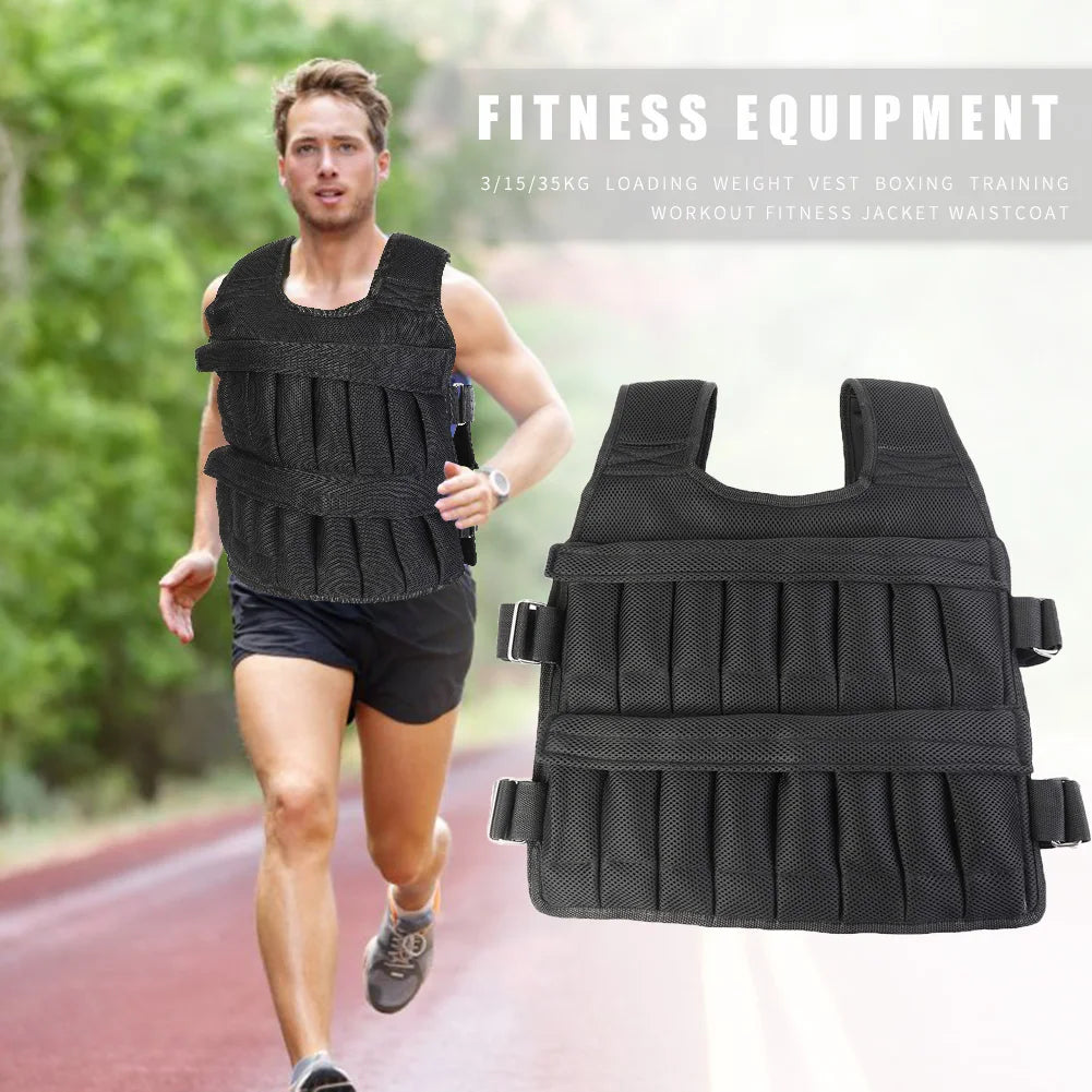 Loading Weight Vest Jacket Sand Clothing for Running Fitness
