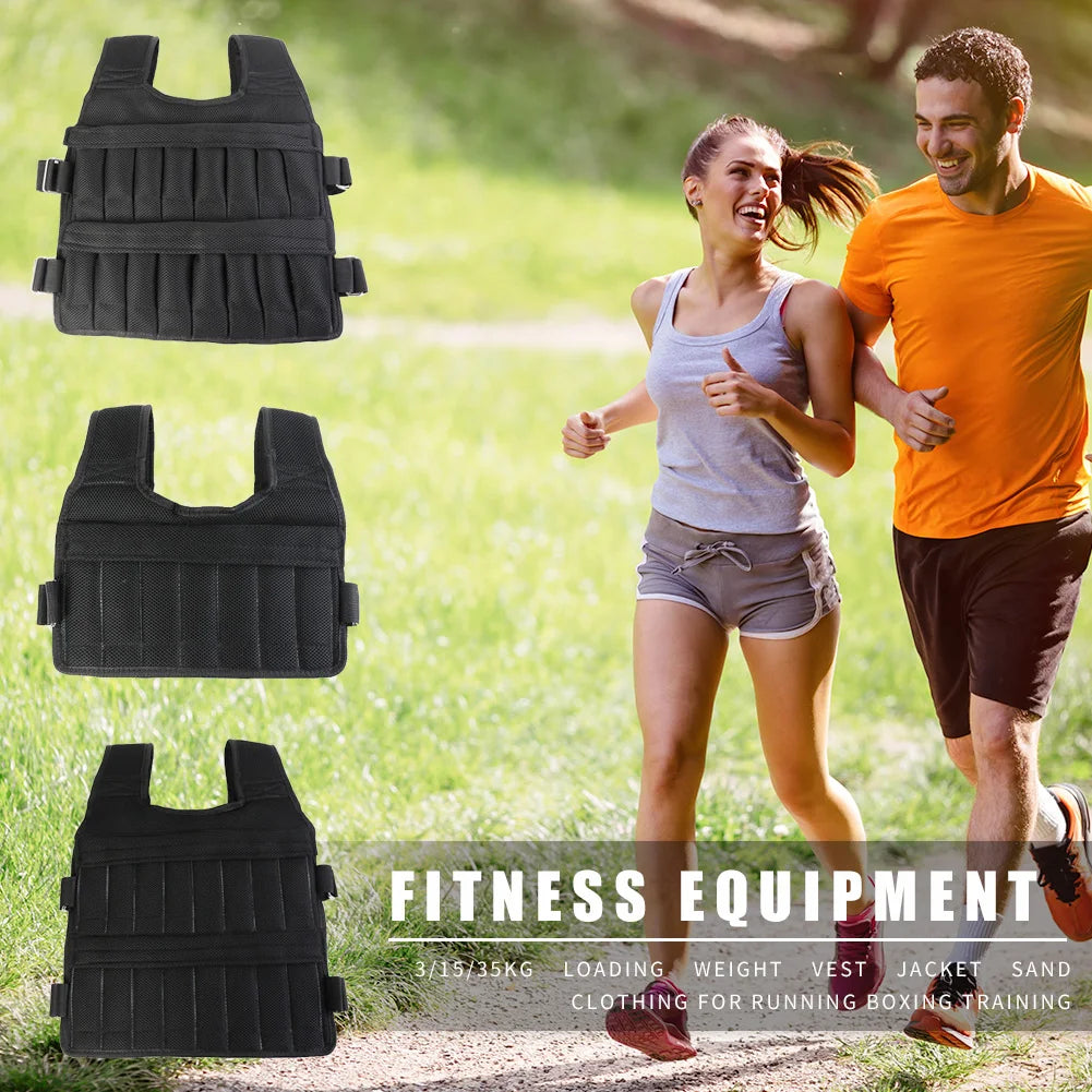 Loading Weight Vest Jacket Sand Clothing for Running Fitness