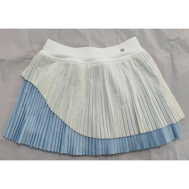 Women Pleated Tennis Skirt with Pockets  High Waisted Golf Shorts Workout Running Skirts