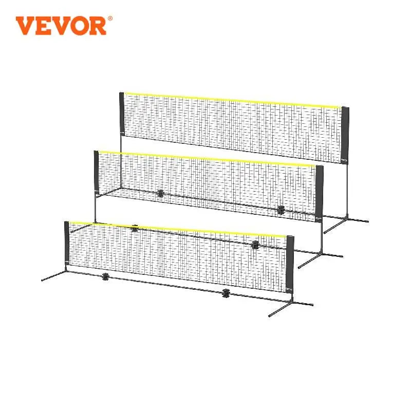 *10/14/17FT Badminton Net Height Adjustable Volleyball Net Wide Foldable