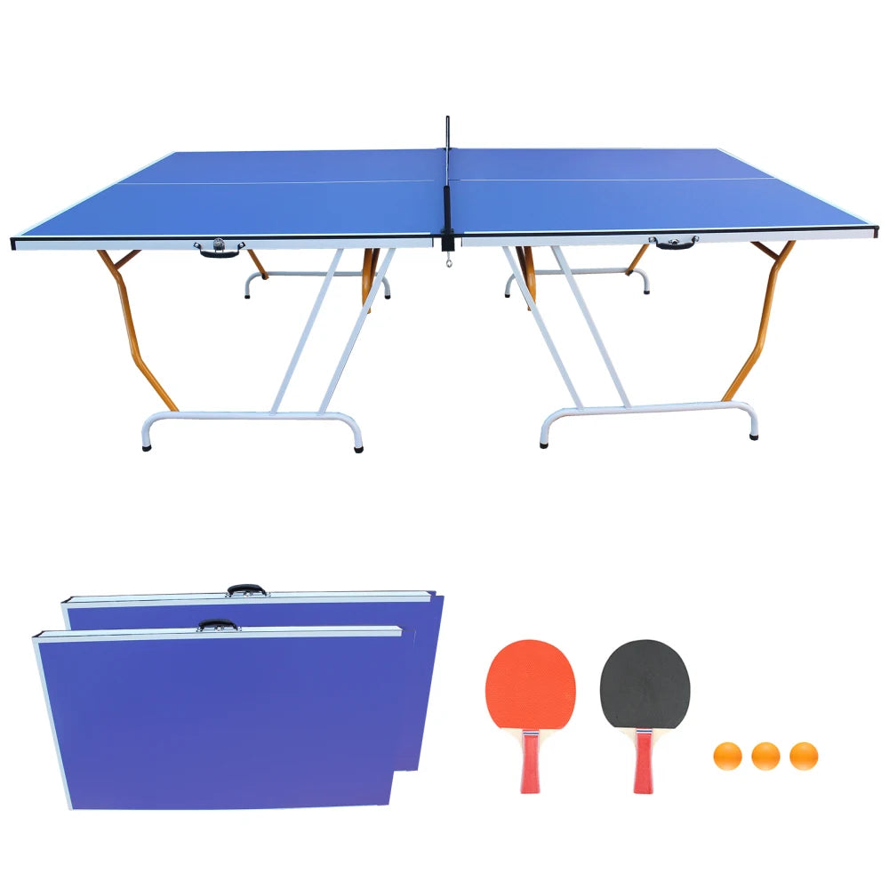 Portable Foldable Table Tennis Set With Two Paddles