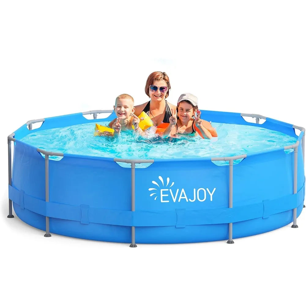 14ft X 7ft X 48in Metal Frame Pool With Pump Ladder