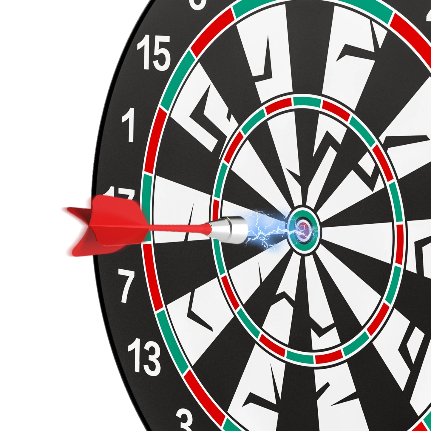 14 Piece Double Sided Magnetic Dart Board For Kids Play