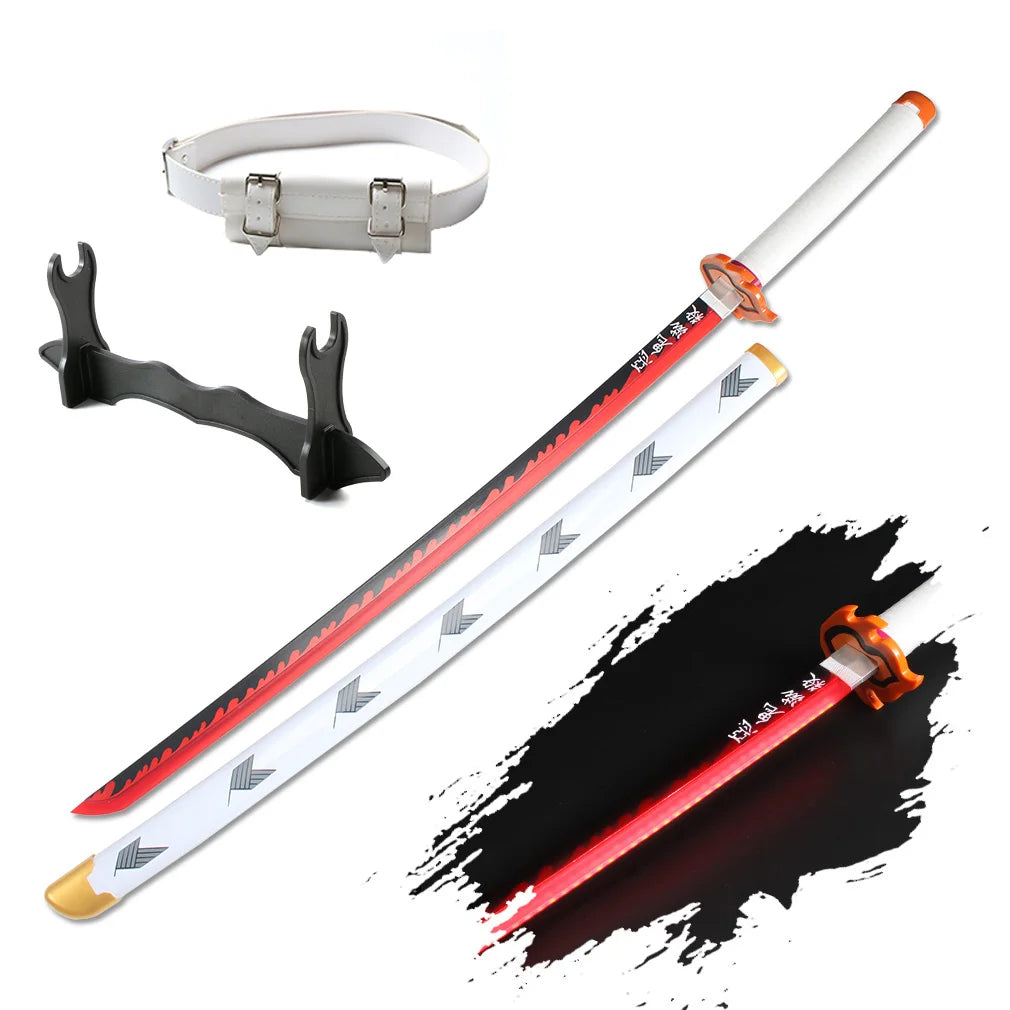41 Inch Led Light Up Demon Slayer Sword Katana With Belt