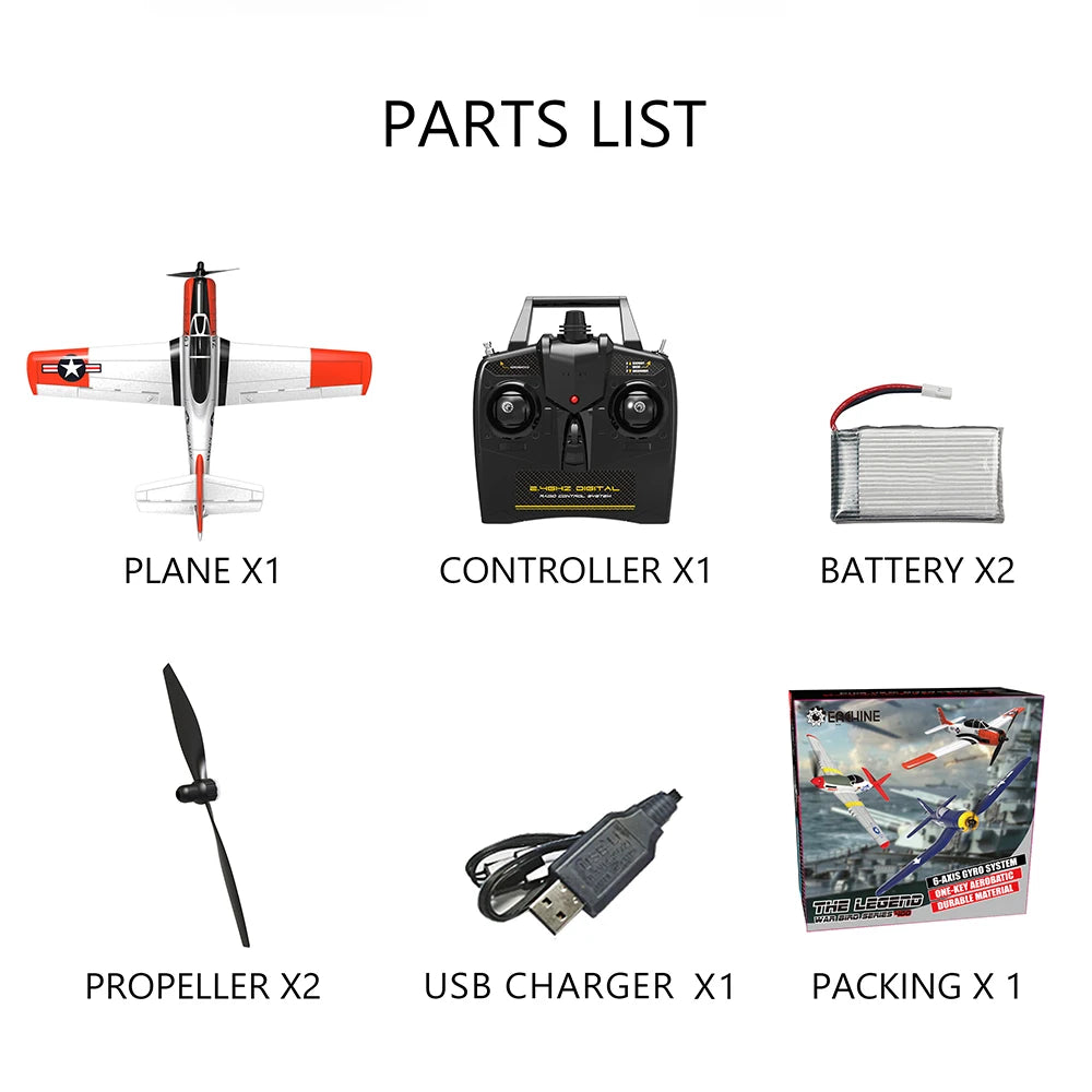 Mini T-28 Trojan 761-9 EPP 400mm Wingspan 2.4G 6-Axis Gyro RC Airplane Trainer Fixed Wing