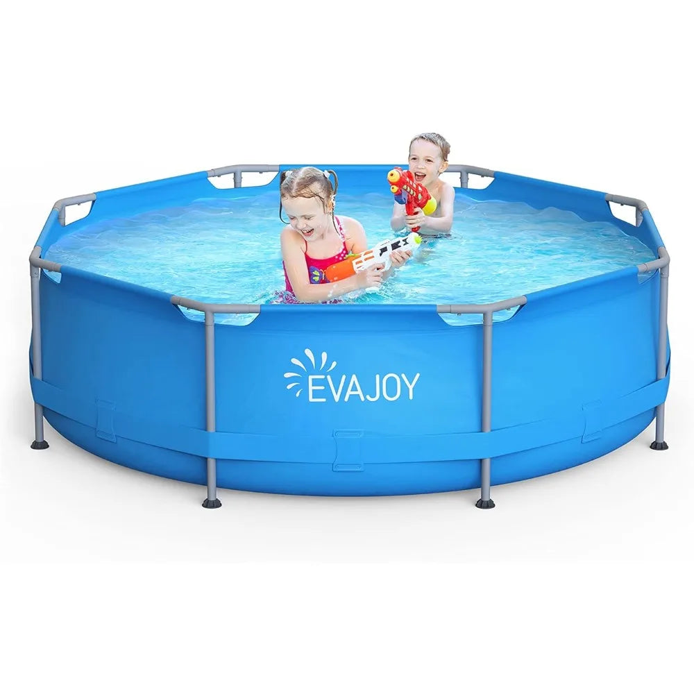14ft X 7ft X 48in Metal Frame Pool With Pump Ladder