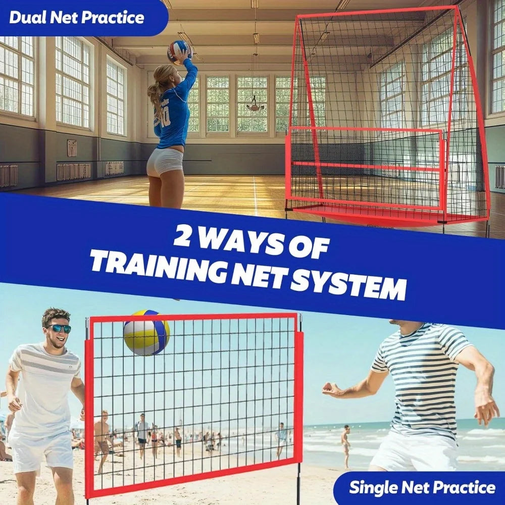 8 X 11 FT Volleyball Practice Net Adjustable Height With Carrying Bag