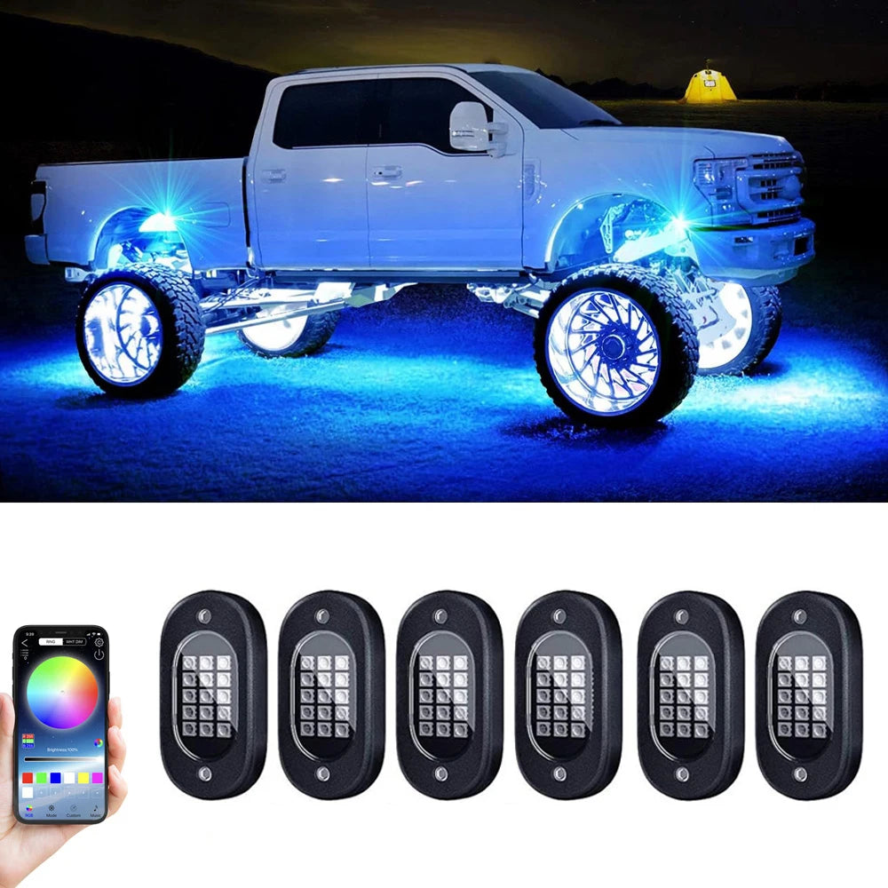 Car Underbody Lights Rock Lights Waterproof Underglow 12V