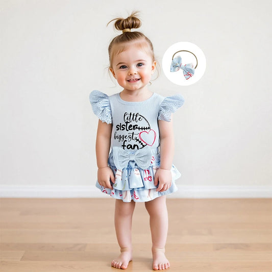 Toddler Boy Soccer Outfit Striped Jersey Shirt Shorts Set