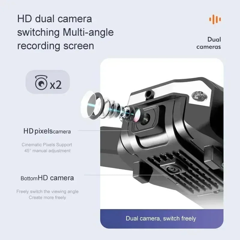 QJ GPS Drone S6 G6 4K Foldable Quadcopter HD Camera