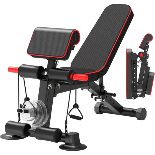 Adjustable Weight  Workout Bench Foldable Home Gym Full Body Workout