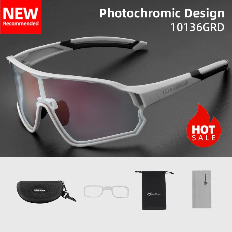 Photochromic Cycling Glasses UV400 Lightweight Flexible