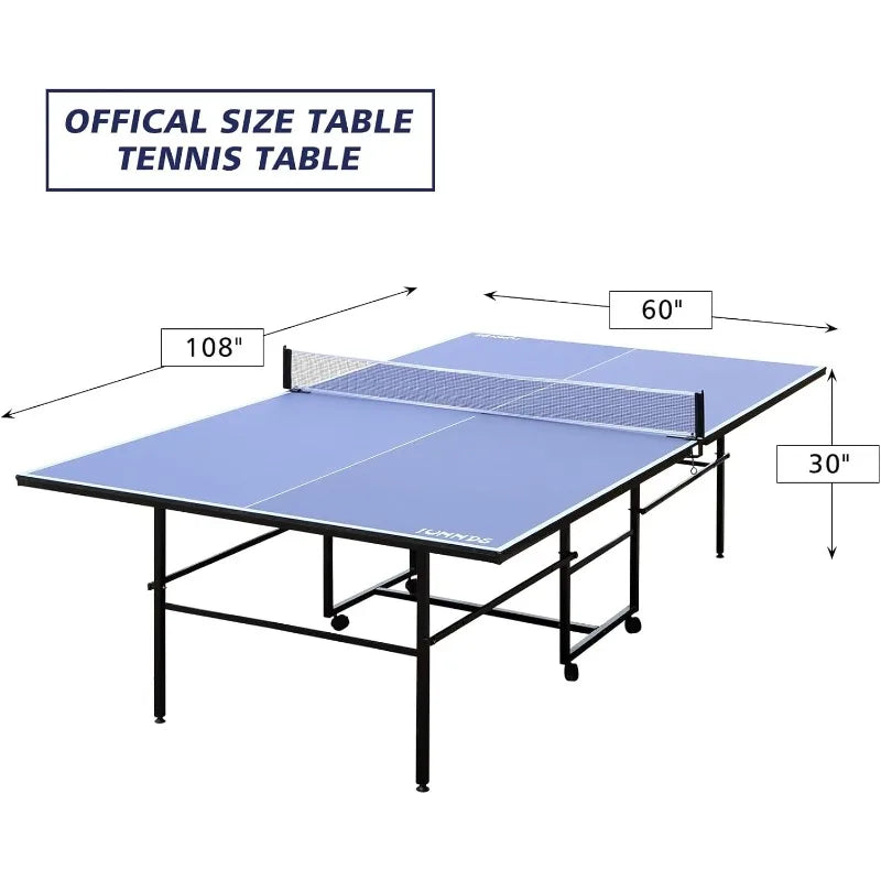 Foldable Table Tennis Table With Paddles And Balls Included
