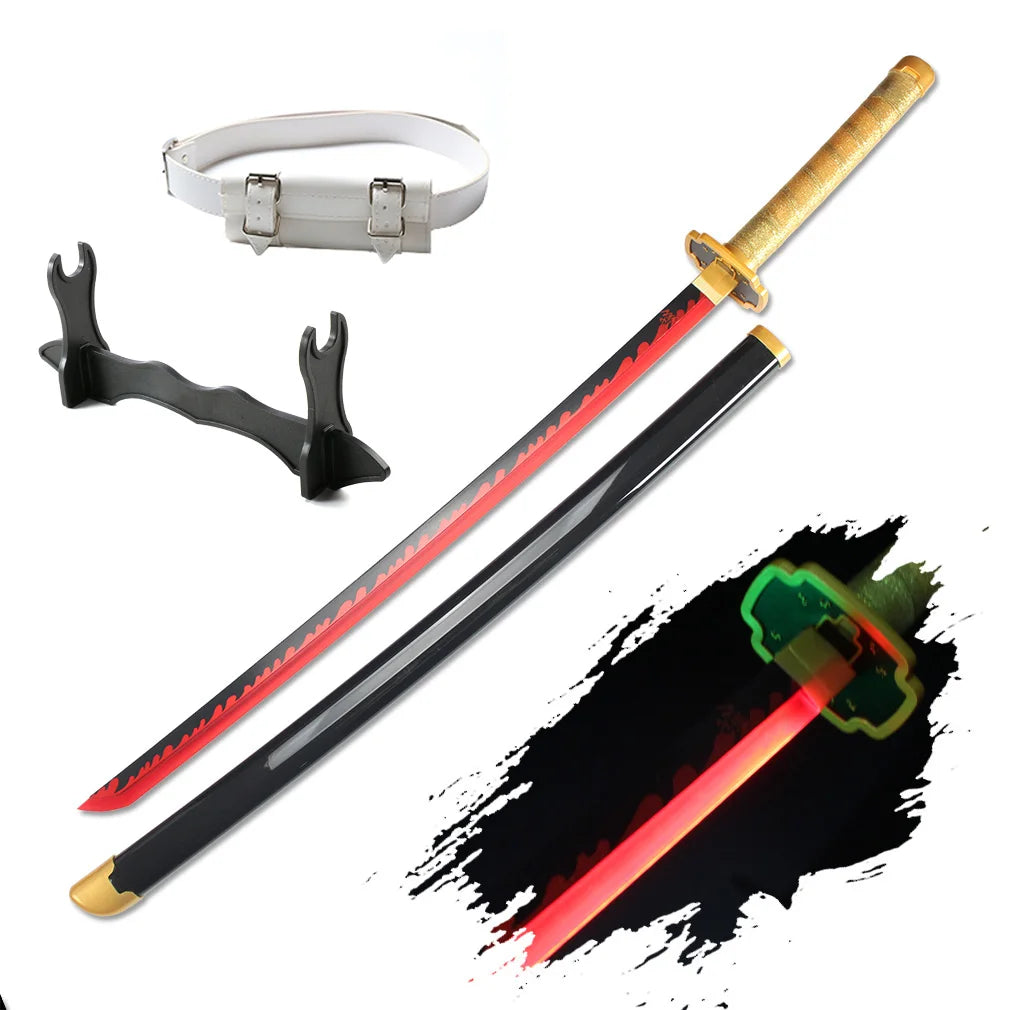 41 Inch Led Light Up Demon Slayer Sword Katana With Belt