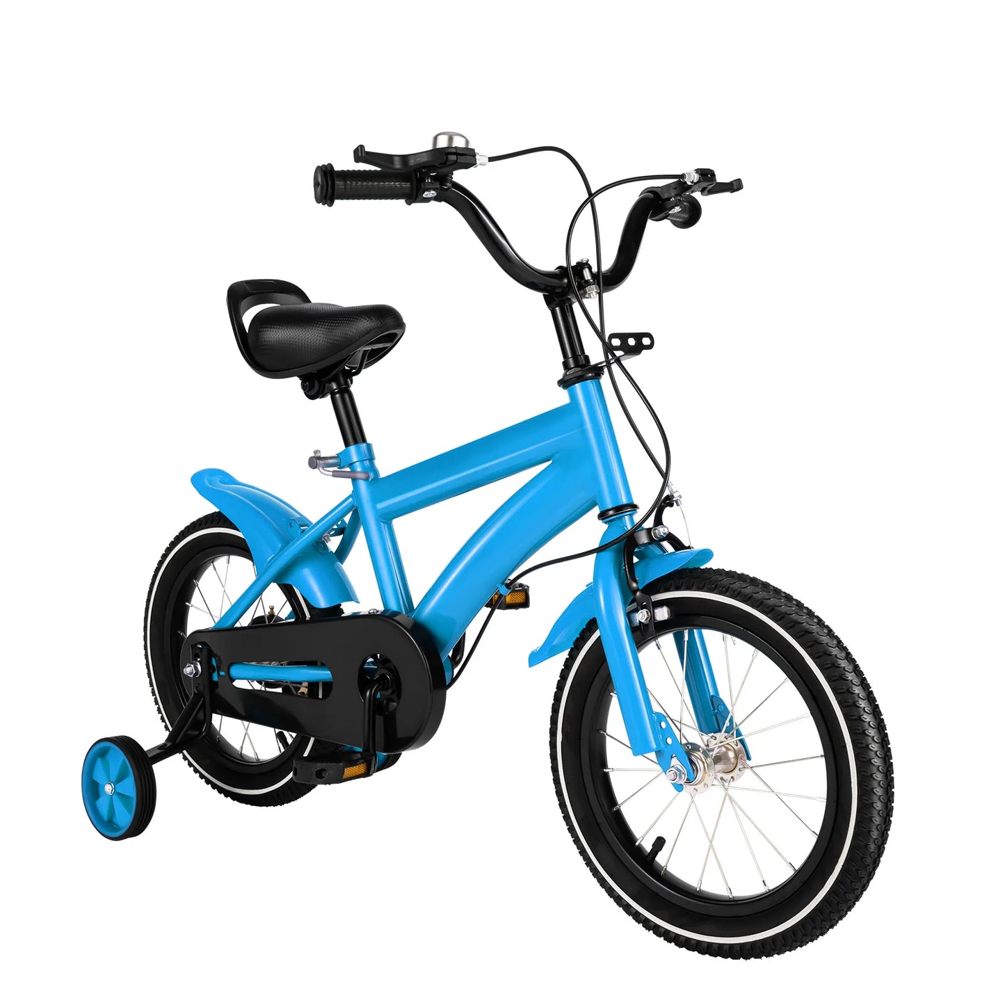 14 Inch Adjustable Kids Bike For Boys Girls Dual Brakes