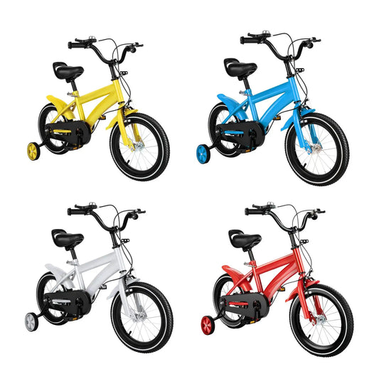 14 Inch Adjustable Kids Bike For Boys Girls Dual Brakes