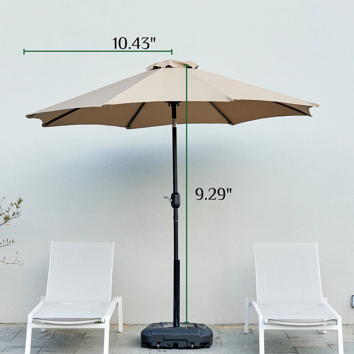 Outdoor Patio Umbrella UV Protection  All Weather